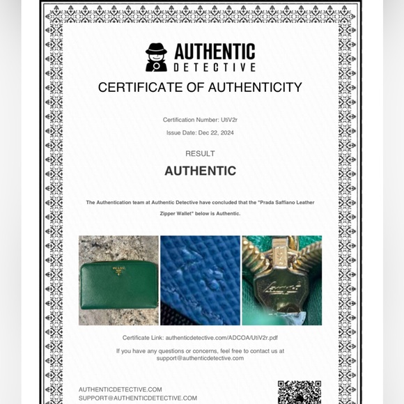 EUC Prada Ziparound Wallet w/COA - Picture 8 of 8